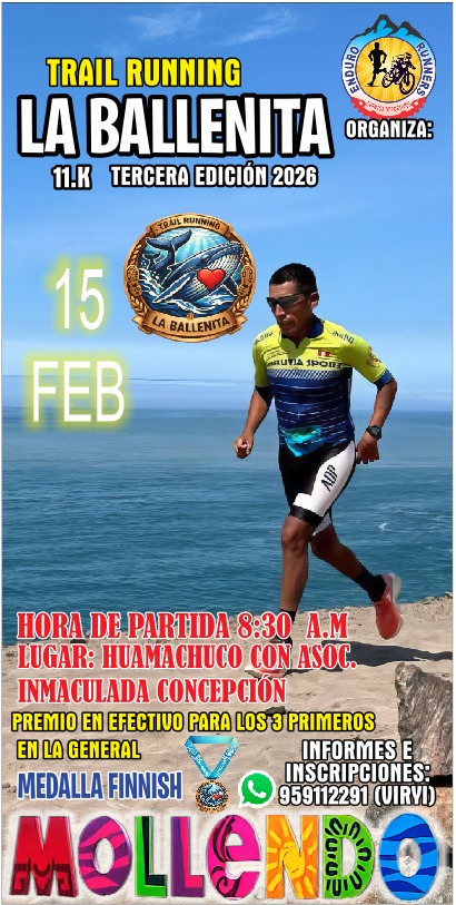 TRAIL RUNNING LA BALLENITA 11K TERCERA EDICION 2026